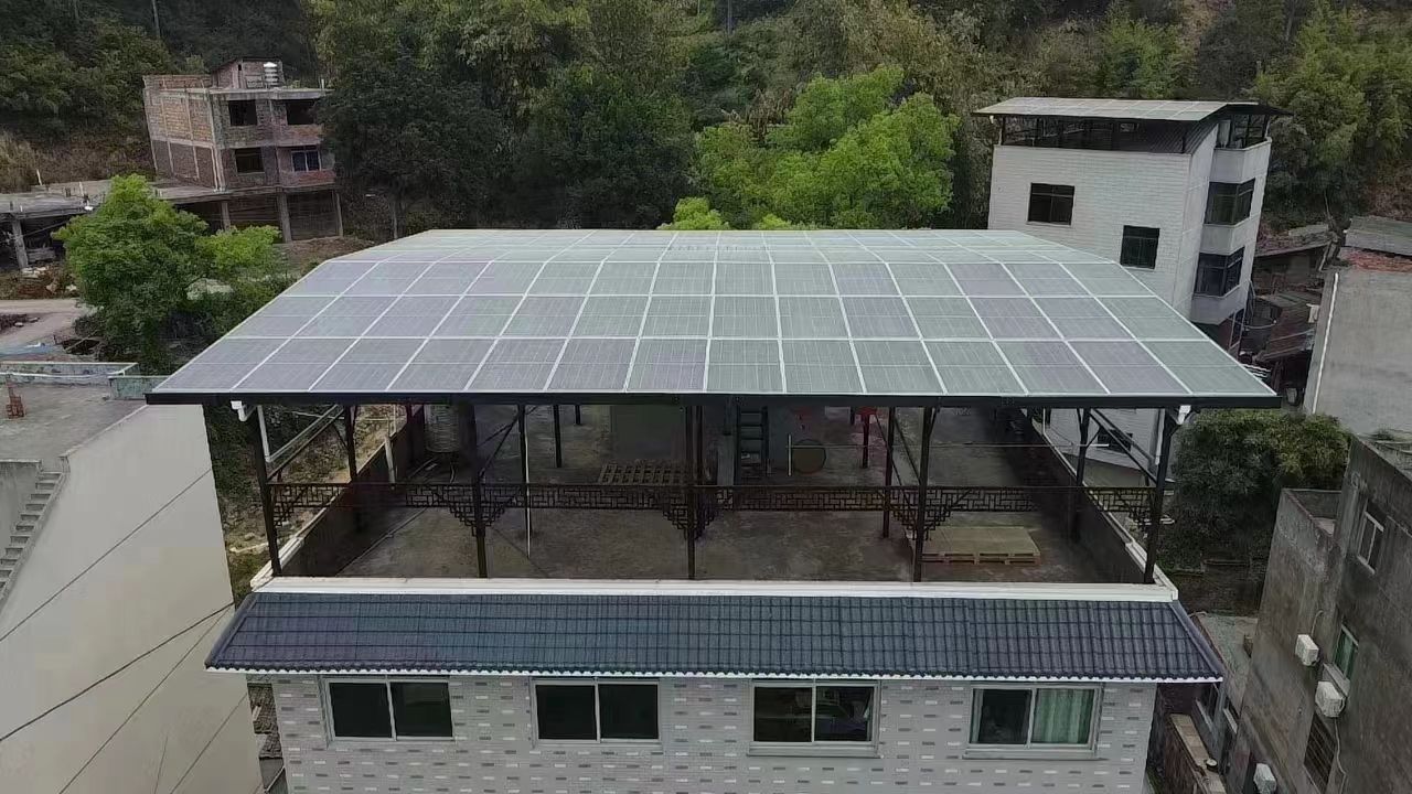 大庆15kw+10kwh自建别墅家庭光伏储能系统